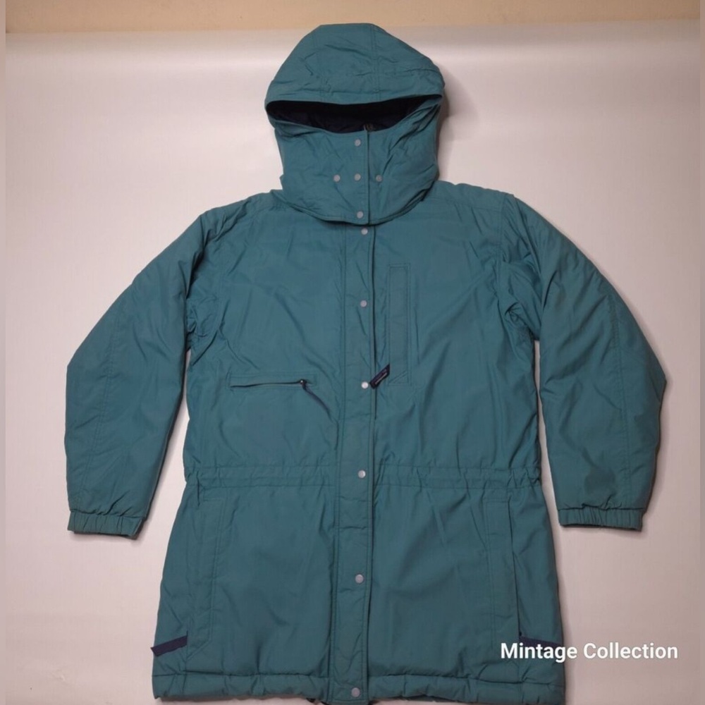 VINTAGE PATAGONIA WOMEN'S GUIDE
PARKA HOODED INSULATED TEAL
JACKET SIZE XS/S